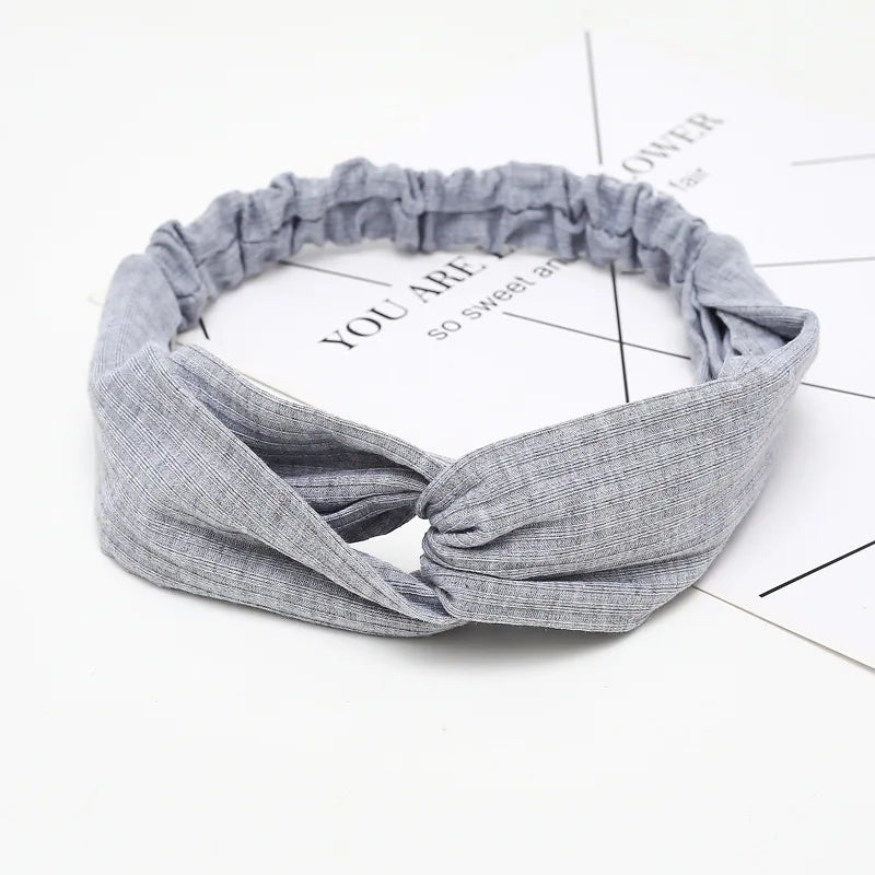 Soft Elastic Knotted Headband