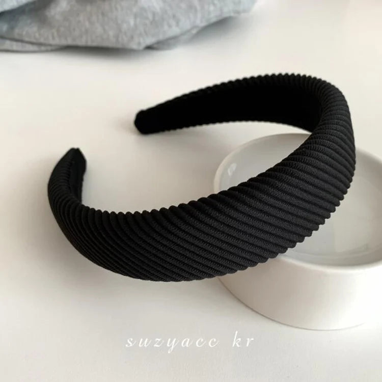 Fashion Flower Solid Color Hair Bands