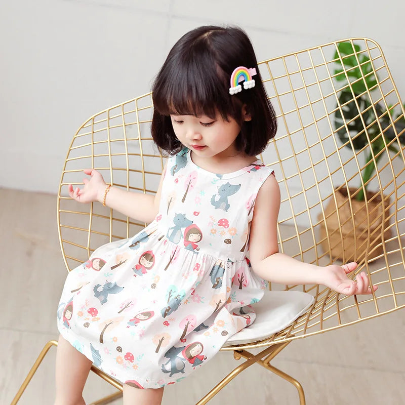 Sleeveless Flower Princess Party Outfit