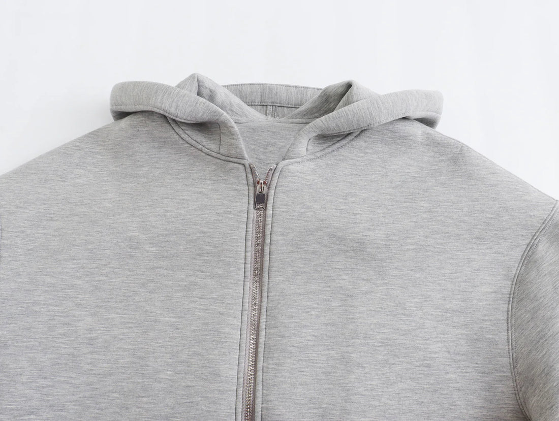 Casual Oversize Hooded Zipper Hoodie