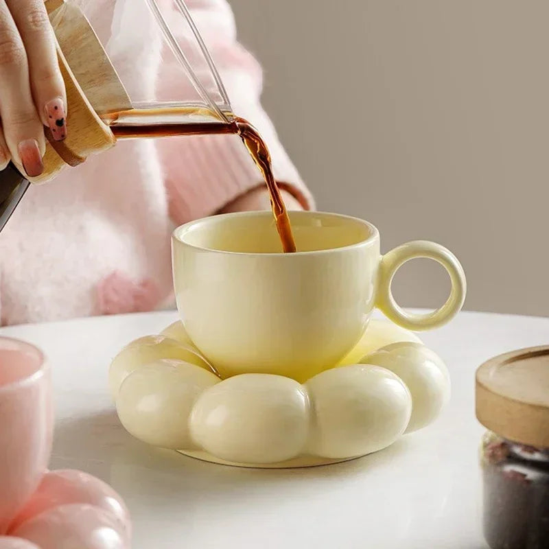 Ceramic Cloud Mug & Plate Set