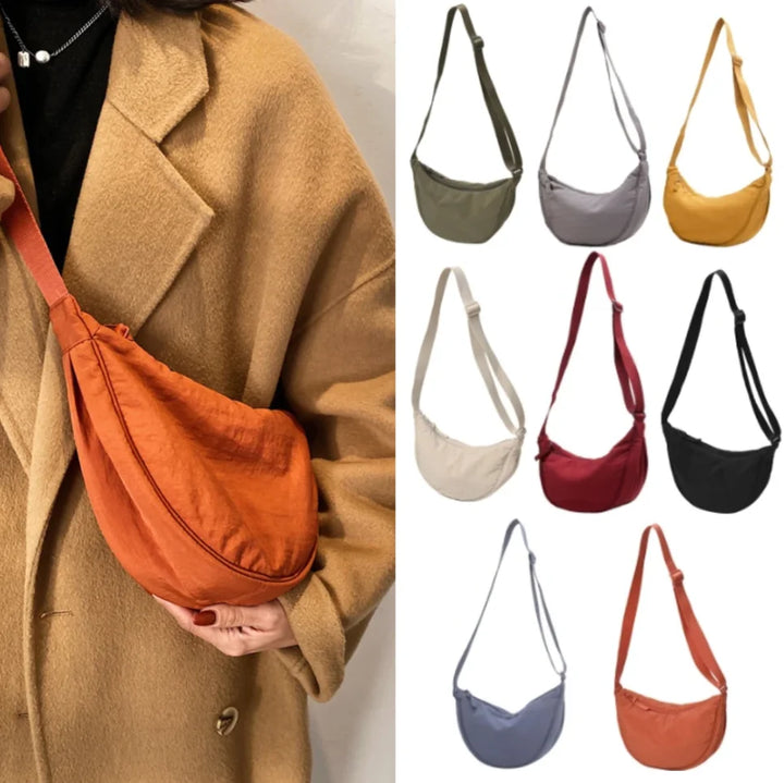 Casual Nylon Hobo Crossbody Bag