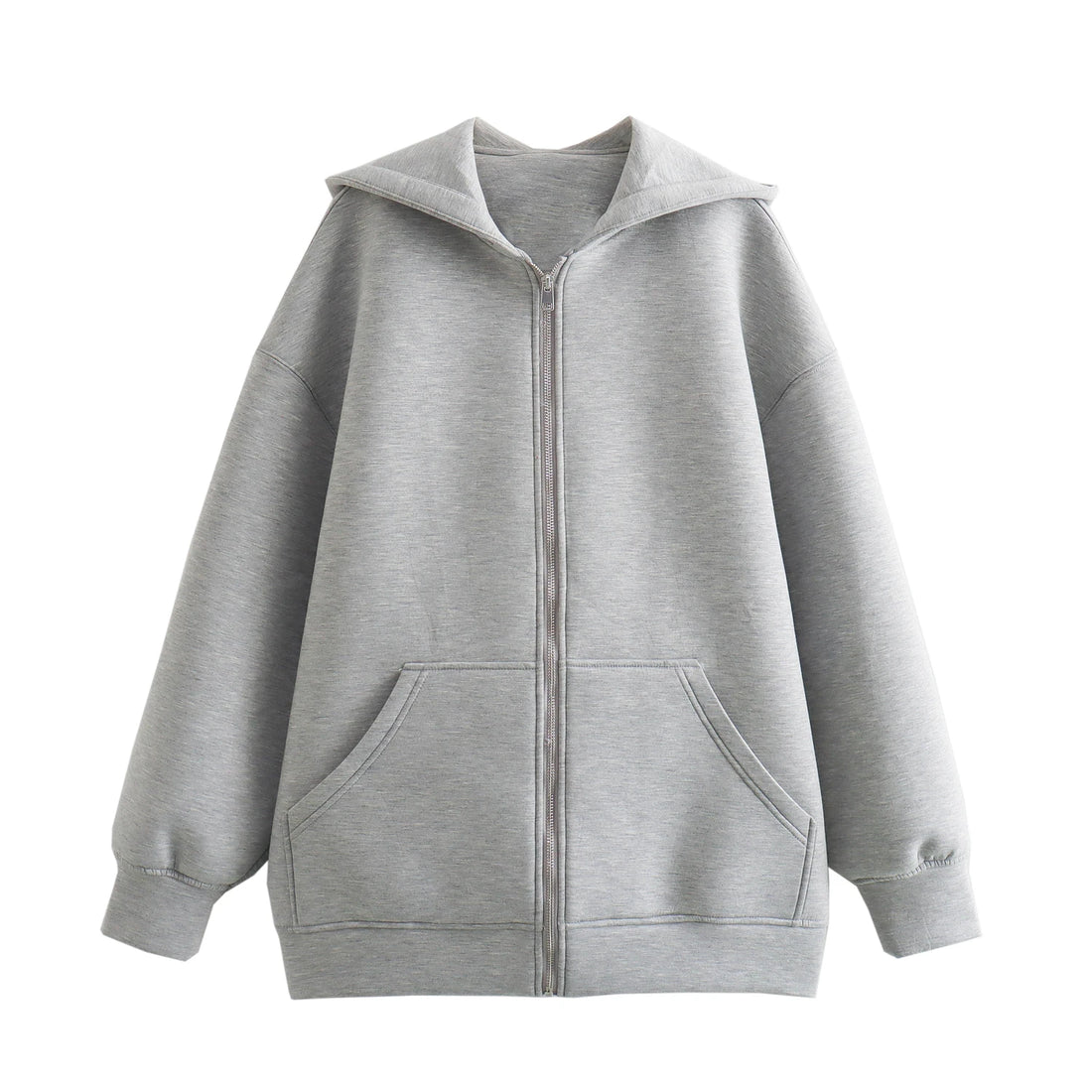 Casual Oversize Hooded Zipper Hoodie