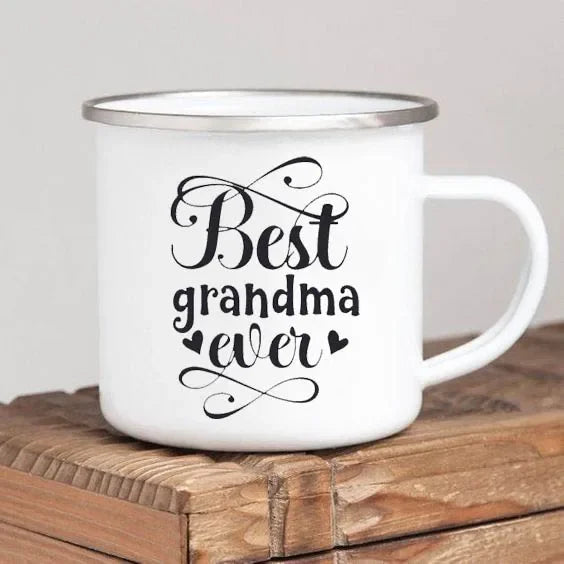 World’s Best Grandma Enamel Mug