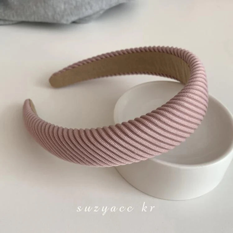 Fashion Flower Solid Color Hair Bands