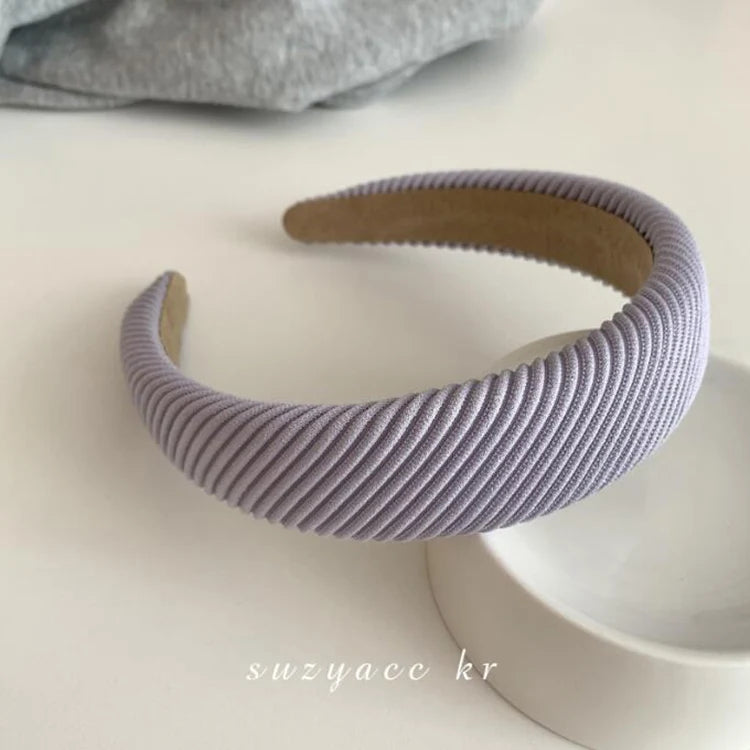 Fashion Flower Solid Color Hair Bands