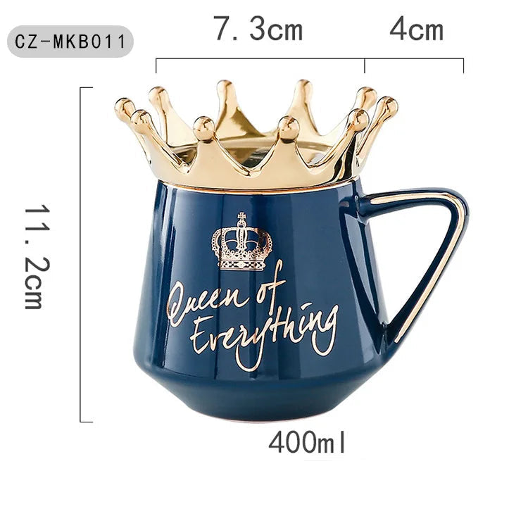 400ml Crown Ceramic Coffee Cup