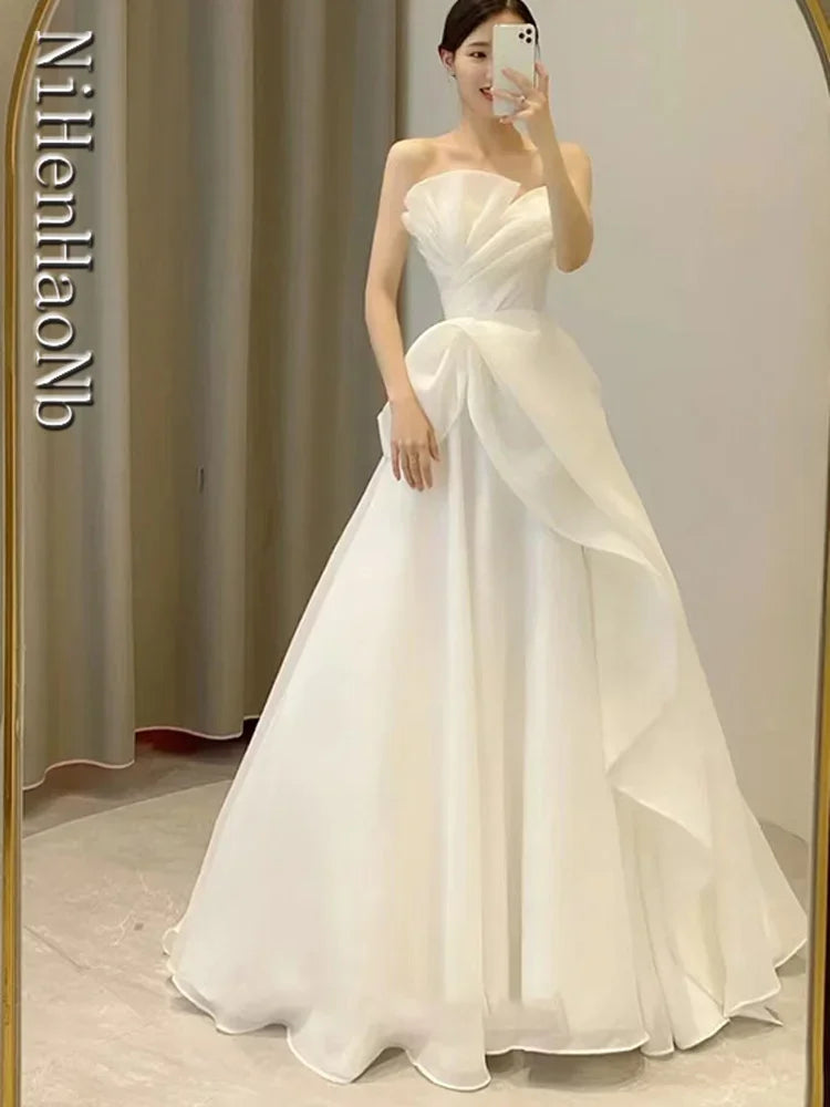 Strapless Fashion Wedding Dress