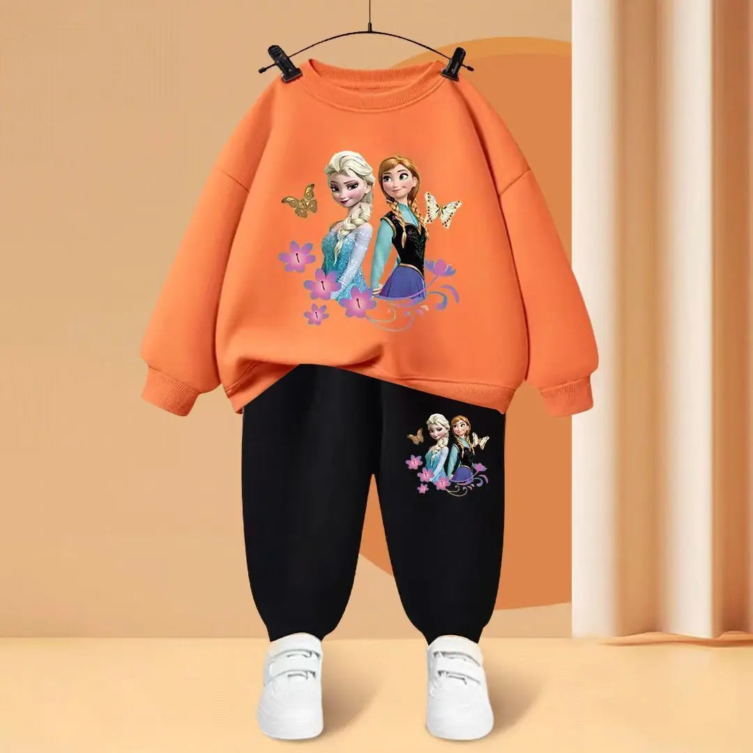 Disney Elsa Princess Kids Tracksuit Hoodie