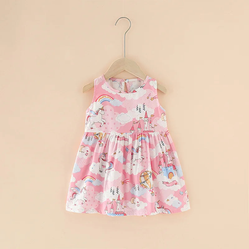 Sleeveless Flower Princess Party Outfit