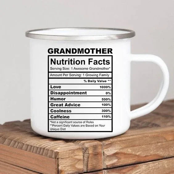 World’s Best Grandma Enamel Mug