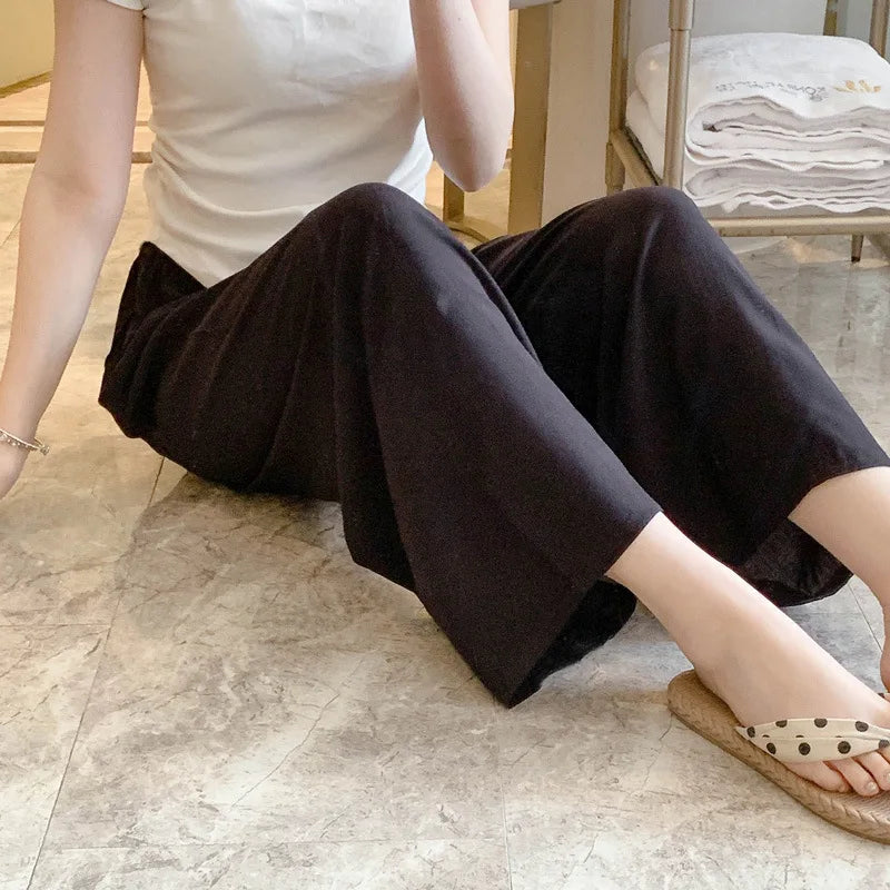 Loose Wide Leg Sleepwear Pants