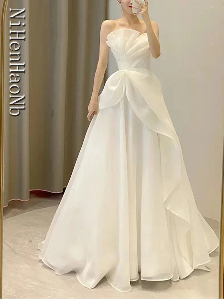 Strapless Fashion Wedding Dress