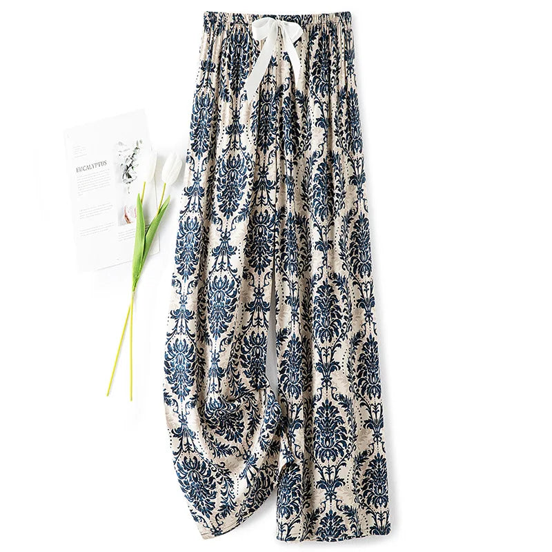 Loose Wide Leg Sleepwear Pants