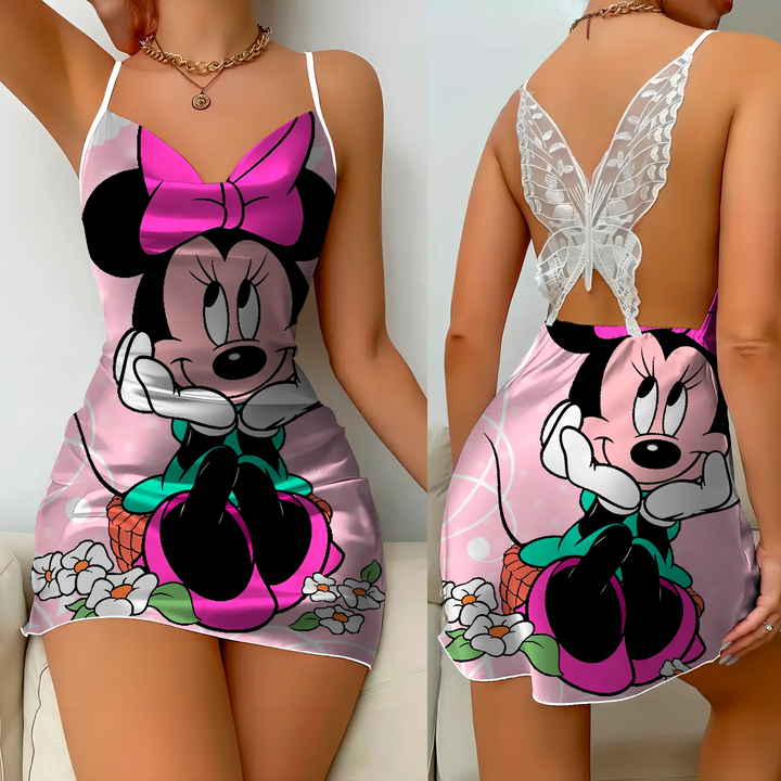 Minnie Mouse Satin Mini Dress