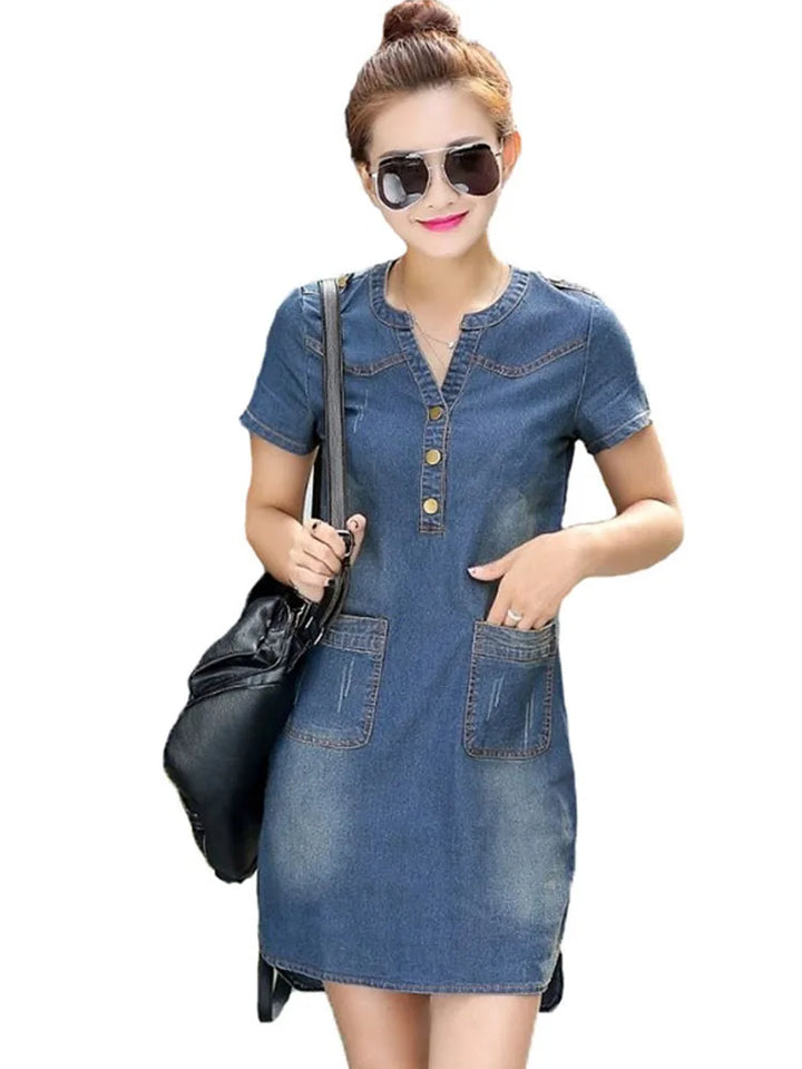 Summer Women’s Loose Denim Dress