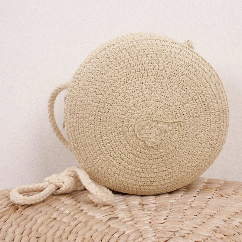 Fashionable Summer Woven Straw Crossbody Shoulder Bag