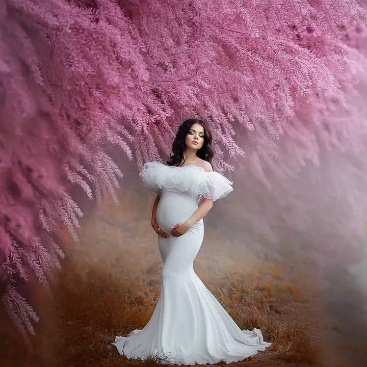 Elegant Maternity Photography Dress