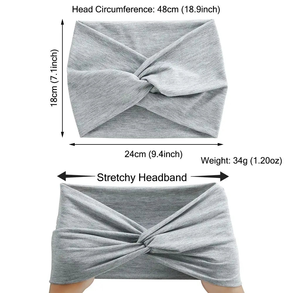 Extra Large Wide Twisted Workout Headband