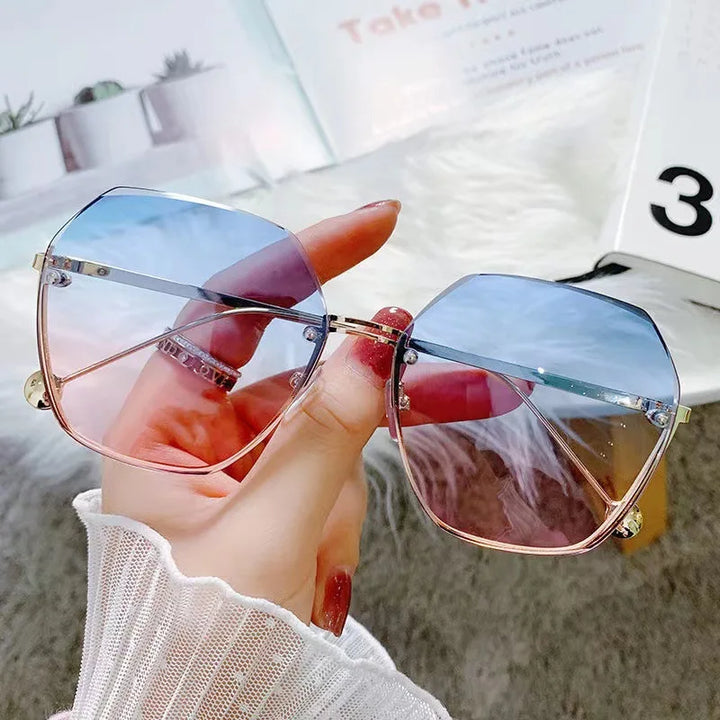 Fashion Polygonal Metal Sunglasses