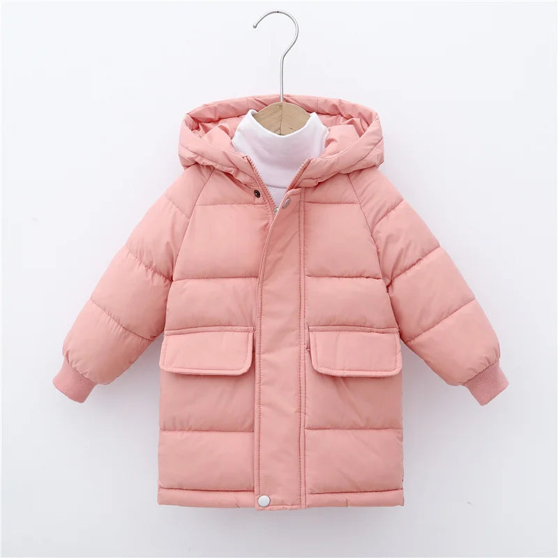 Kids Down Long Winter Coat