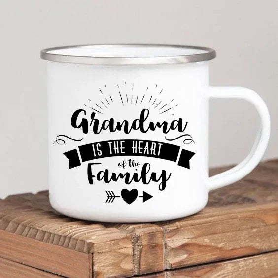 World’s Best Grandma Enamel Mug