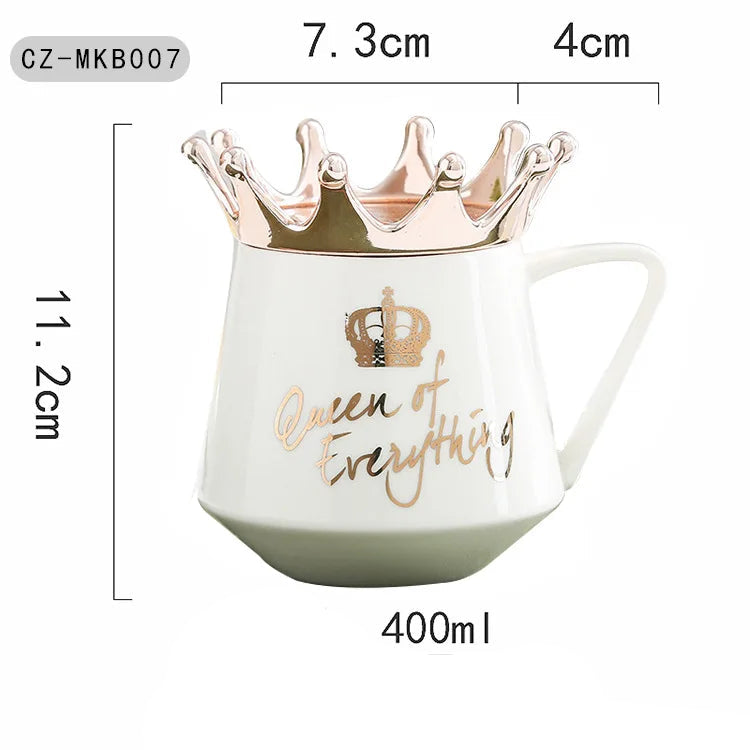 400ml Crown Ceramic Coffee Cup