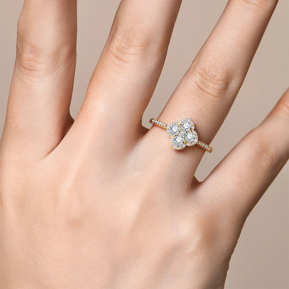 Classic Moissanite Engagement Ring