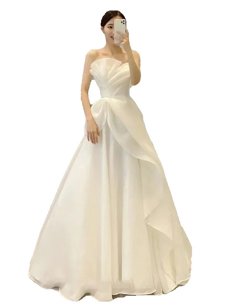 Strapless Fashion Wedding Dress