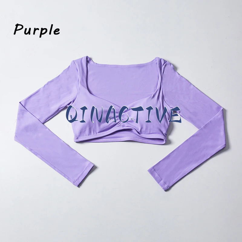 QINACTIVE Women’s Yoga Crop Top