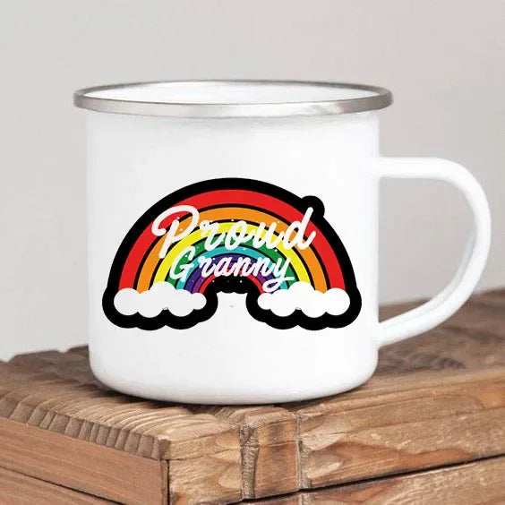 World’s Best Grandma Enamel Mug