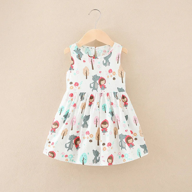 Sleeveless Flower Princess Party Outfit