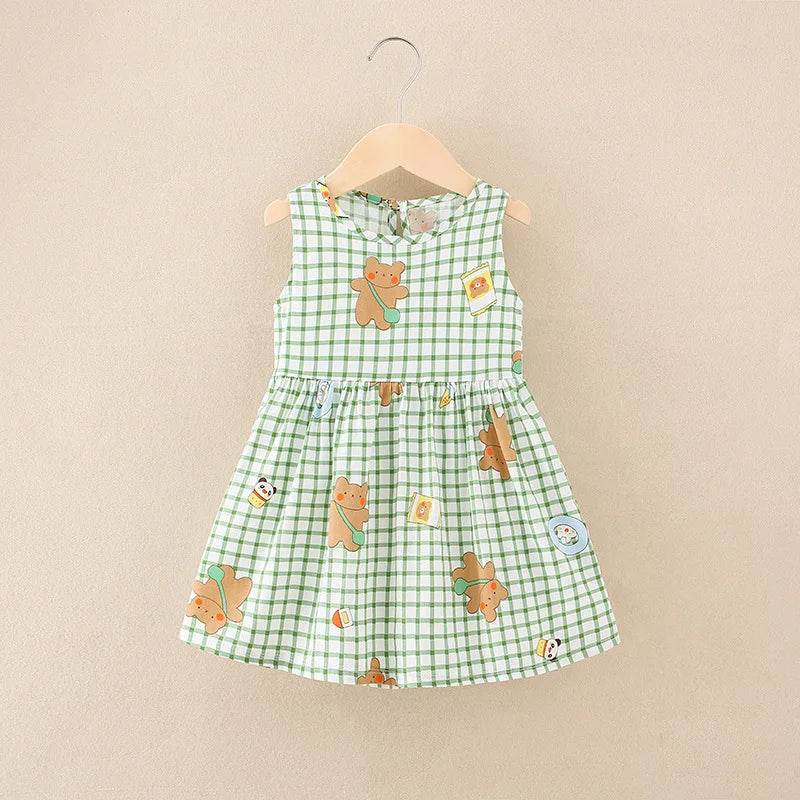 Sleeveless Flower Princess Party Outfit