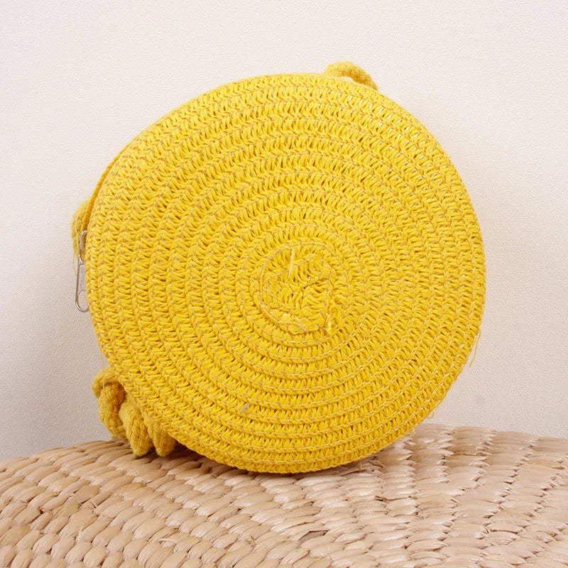 Fashionable Summer Woven Straw Crossbody Shoulder Bag