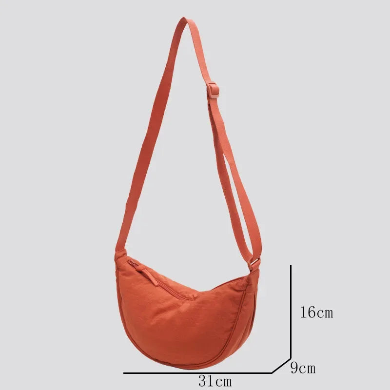 Casual Nylon Hobo Crossbody Bag