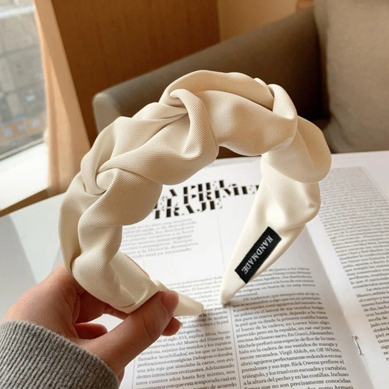 Fashion Flower Solid Color Hair Bands