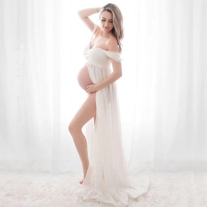 Elegant Maternity Photoshoot Dress