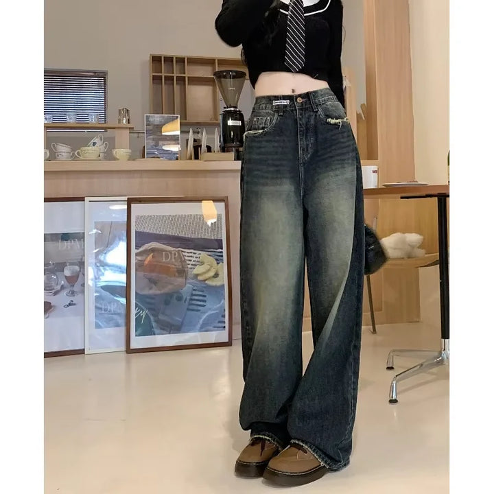 Harajuku Style Loose Wide Leg Jeans