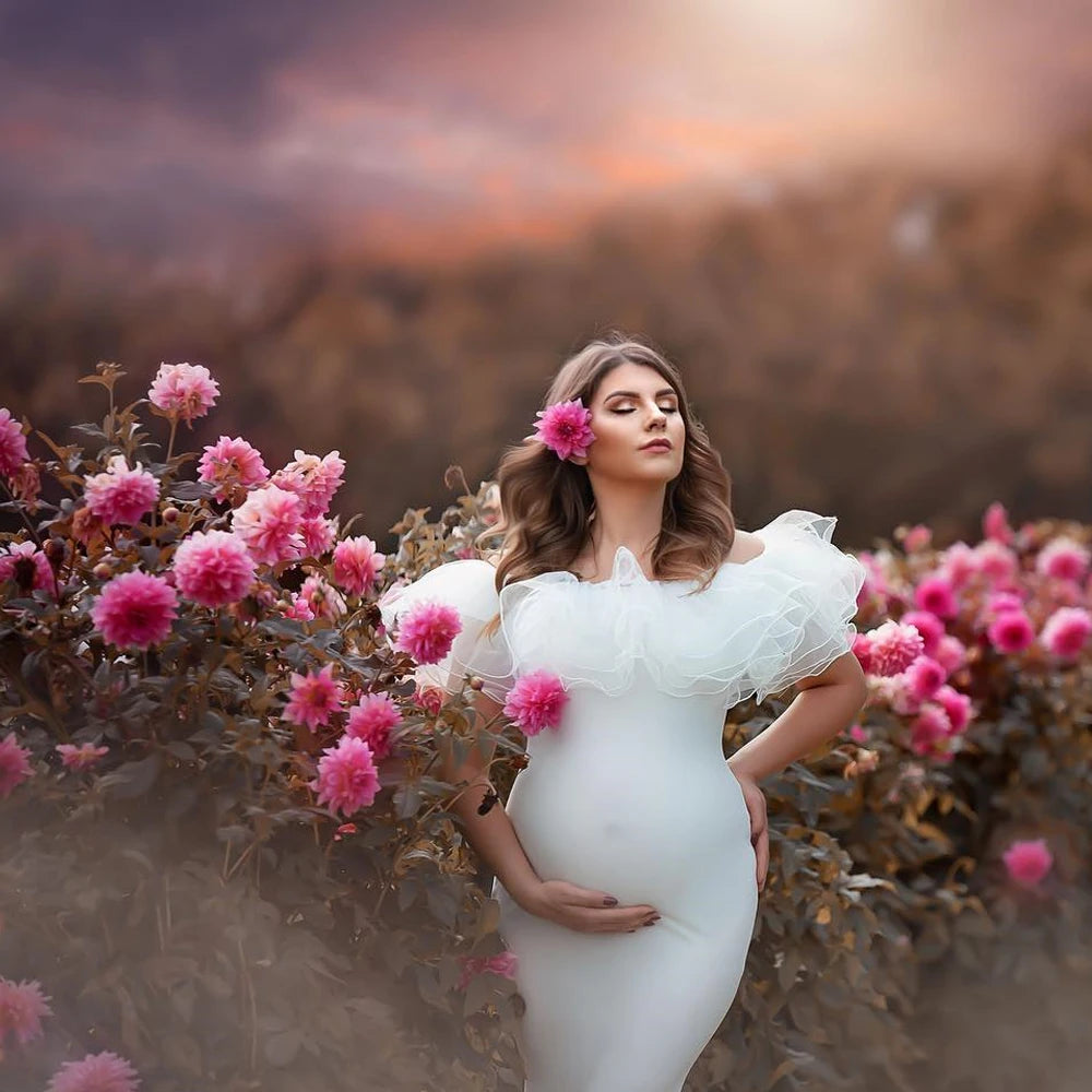 Elegant Maternity Photography Dress