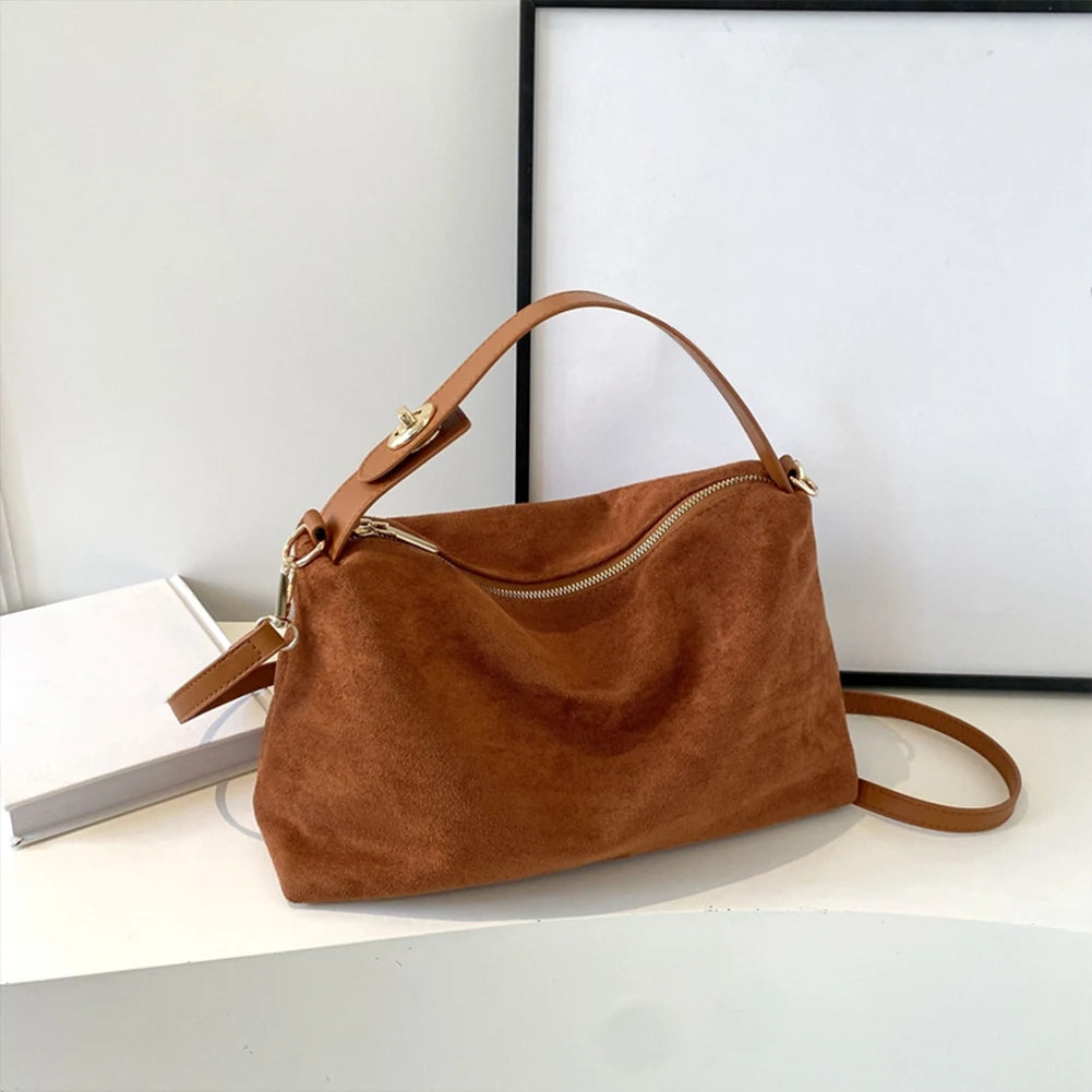 Women Suede Shoulder Bag