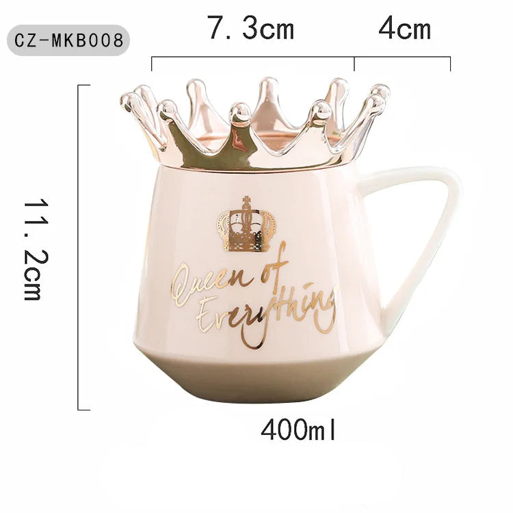 400ml Crown Ceramic Coffee Cup