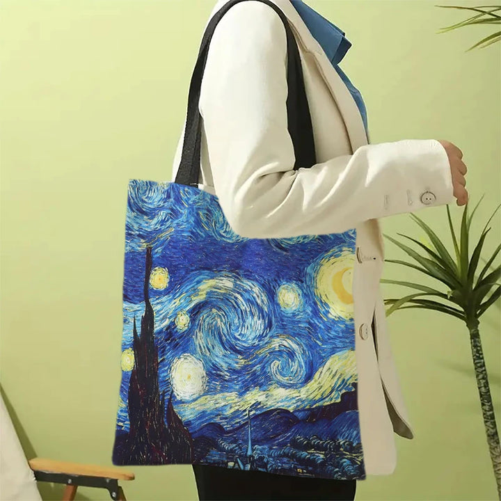 Van Gogh Art Series Linen Handbag