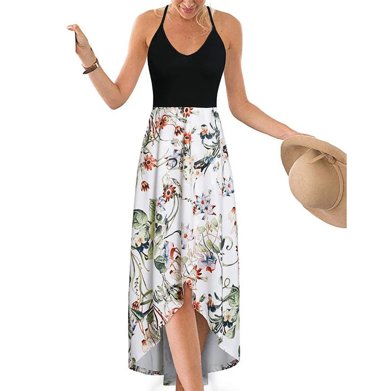 Elegant Casual Summer Printed Long Dress