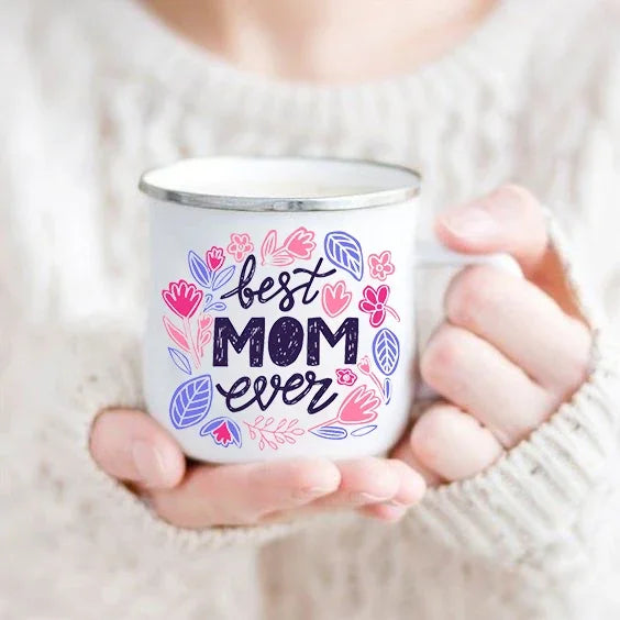 Best Mom Ever Enamel Mug