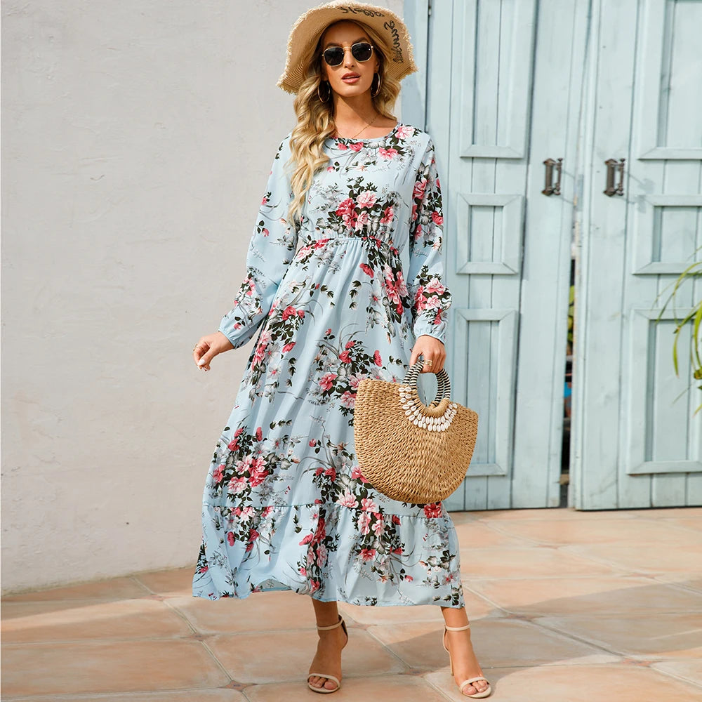 Bohemian Women’s Floral Maxi Dress