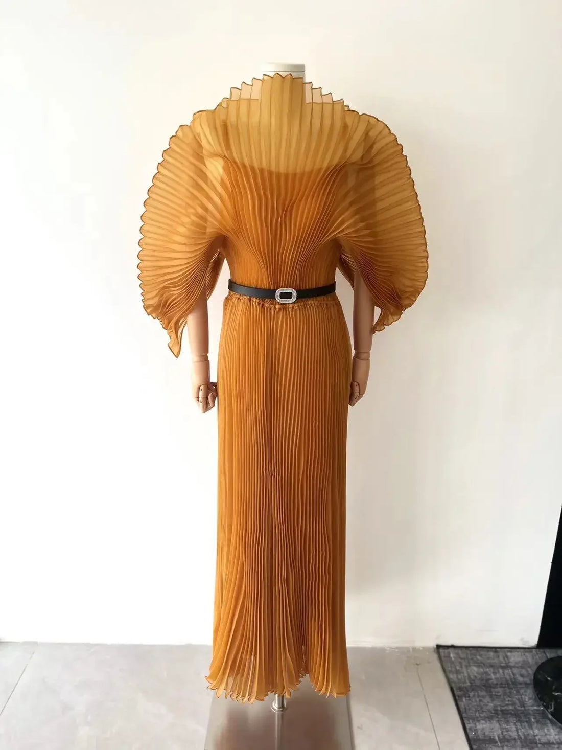 MIA XU Miyake Pleated Plus-Size Dress