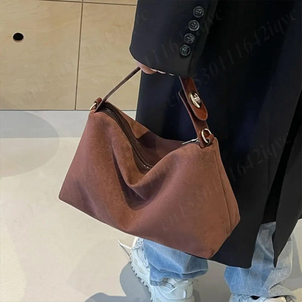 Women Suede Shoulder Bag