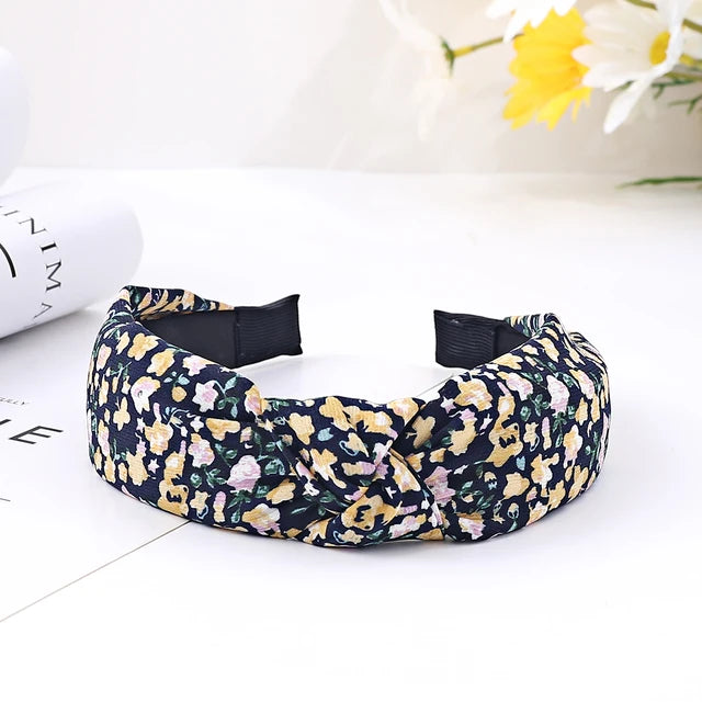 Fashion Flower Solid Color Hair Bands