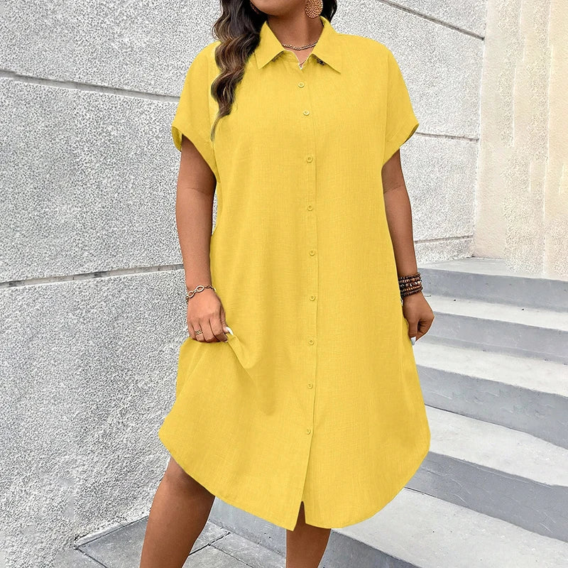 Summer Casual Women’s Shirt Dress