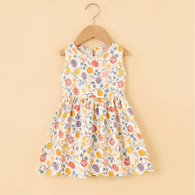 Sleeveless Flower Princess Party Outfit